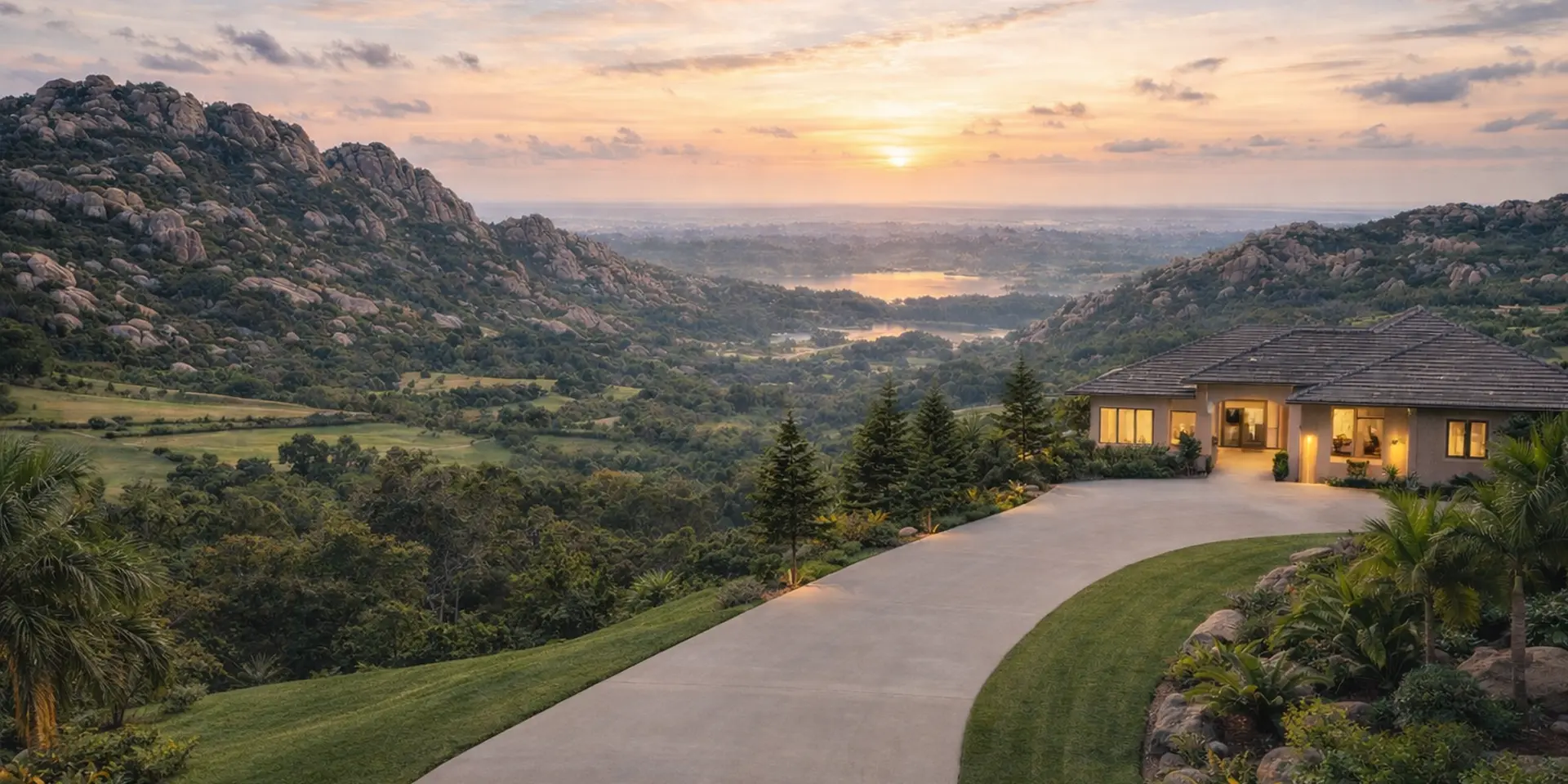 Aliens Hub premium hilltop plots overlooking the golf course in Hyderabad